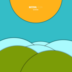 Obraz premium Illustration of unusual modern material design vector background