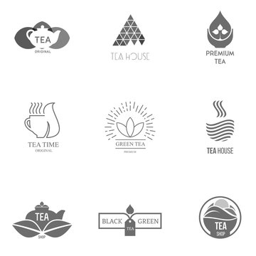 Logo inspiration for shops, companies, advertising with tea.