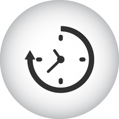 Timer sign simple icon on background