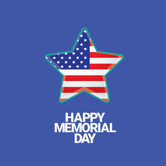 Happy Memorial Day banner . memorial day card.