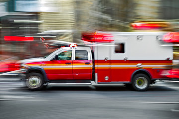 ambulance on emergency call