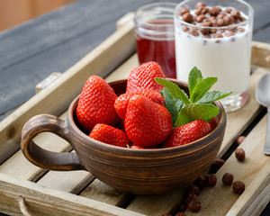 Breakfast with Strawberries