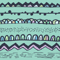 Ornamental ethnic seamless pattern.