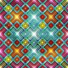 colored diamonds seamless background bright shiny abstract 3D illustration