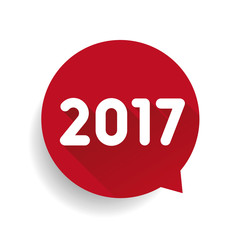 2017 label speech bubble vector