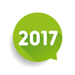 2017 label speech bubble vector