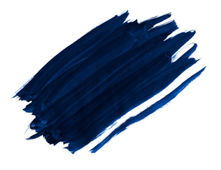 A fragment of the dark blue background painted with gouache