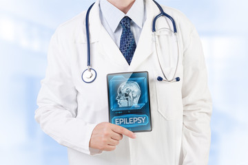 Doctor diagnosing epilepsy