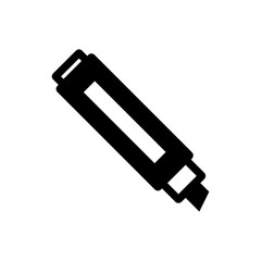 highlighter marker icon on white background