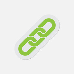 simple green icon - hanging chain