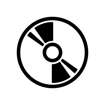 compact disc icon on white background