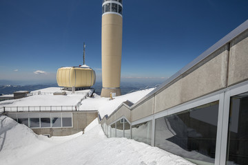 Obraz premium saentis mountain station switzerland