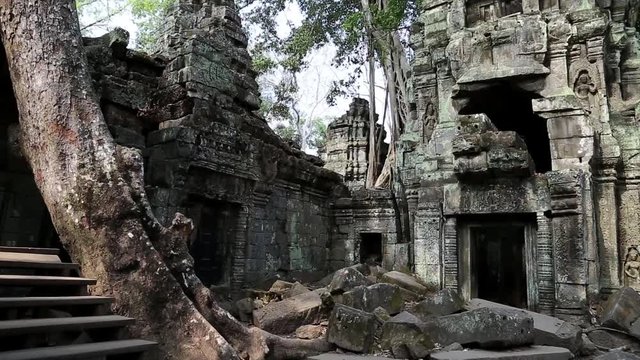 Angkor Thom temple complex in Siem Reap in Cambodia