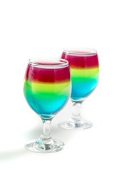 Colorful jelly made of fruits