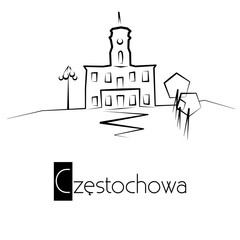 Częstochowa - ratusz - logo