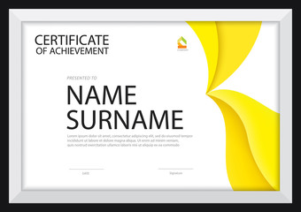 certificate template,diploma layout,A4 size ,vector