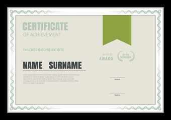 certificate template,abstract diploma layout,A4 size ,vector