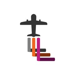 Airplane Logo Icon Vector