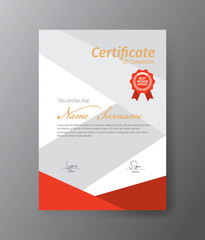 Vector template for certificate,modern diploma