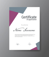 Vector template for certificate,modern diploma