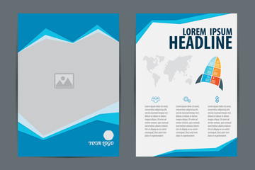 brochure template design vector,flyer,booklet cover,report,A4 ve