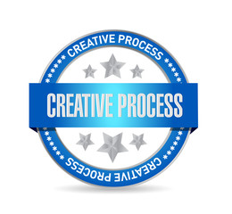 creative process seal sign concept