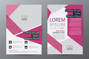 Brochure template design,Abstract pink flyer layout,booklet,repo