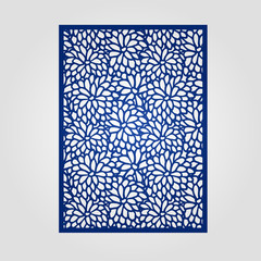 Abstract cutout panel for laser cutting, die cutting or stencil.