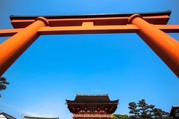 Fotobehang fushimi inari shrine,kyoto, japan © oatautta