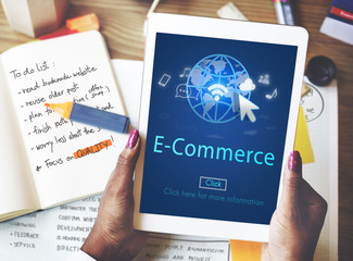 E-Commerce Digital Marketing Global Business Online Technology C