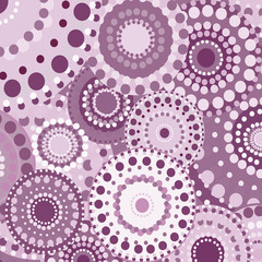 vintage circular retro ornament vector background pink