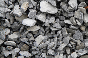 gray broken stone background (road metal)