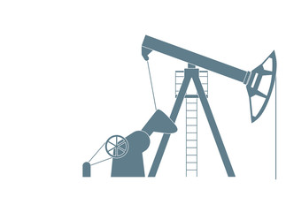 Stylized icon of the equipment for oil production