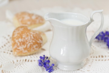 Milk and gingerbreads