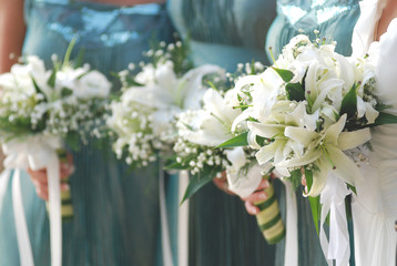 bouquet with hands holding