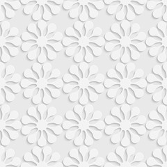 Fototapeta na wymiar Seamless Flower Pattern
