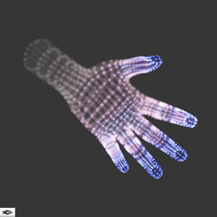 Human Arm. Human Hand Model. Hand Scanning. 3d Covering Skin