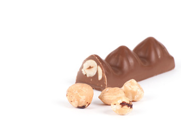 Chocolate with hazelnuts