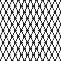 Naklejka premium simple cross dots line vector seamless pattern background