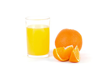 orange juice in a glass