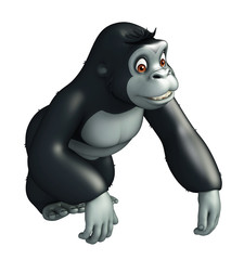 cute Gorrilla funny cartoon character