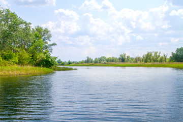  landscape river Dnieper marshes and Kherson