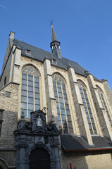 Keizerstraat and Chapel of Saint Anna (chapel of the emperor), street in city of Antwerp