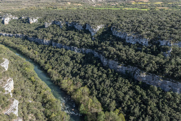 Fototapeta na wymiar Canyon of Ebro river, Burgos (Spain)