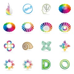 Stock graphic collection of logo templates vector icon abstract