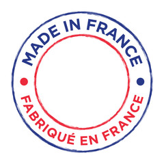 Made in France vector grungy stamp