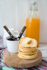 Homemade Fritters with jam
