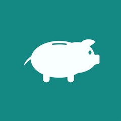 Piggy bank icon. Pictograph of moneybox