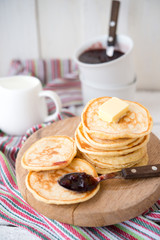 Homemade Fritters with jam

