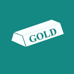 A simple icon of gold bullion